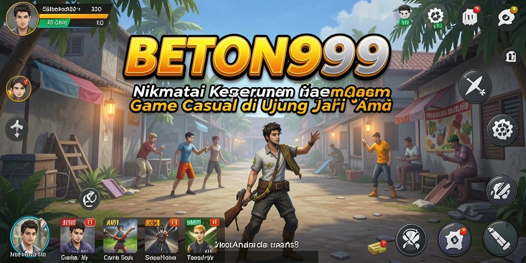 Tampilan gameplay BETON999 yang penuh warna dan interaktif.