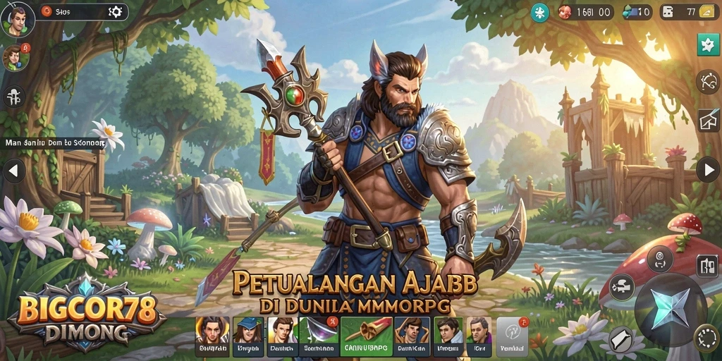 Tangkapan layar gameplay <strong>BIGCOR78</strong> menunjukkan aksi mendebarkan di dunia MMORPG.