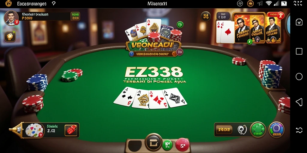 Tampilan gameplay Poker yang menarik dan kompetitif di EZ338.