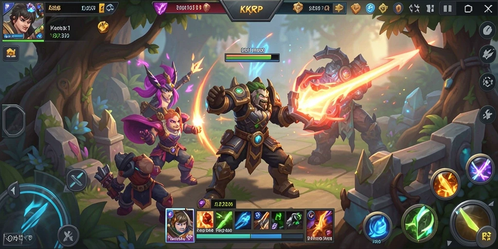 Tampilan gameplay seru dan mendebarkan di KKRP.