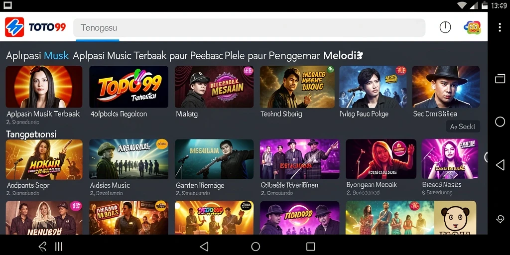 Tampilan gameplay TOTO99 dengan beragam pilihan musik dan fitur menarik.