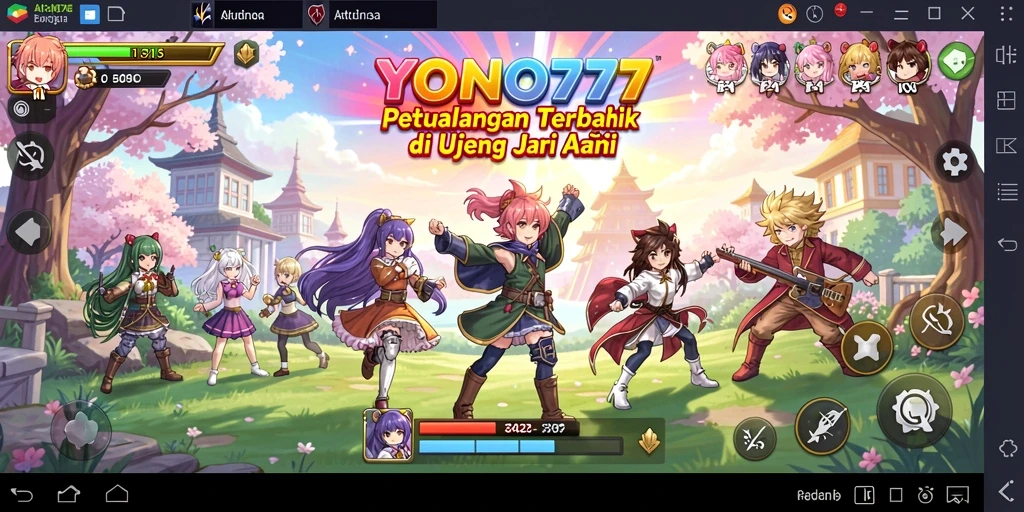 Skrinsut YONO777 menampilkan aksi anime yang mendebarkan.